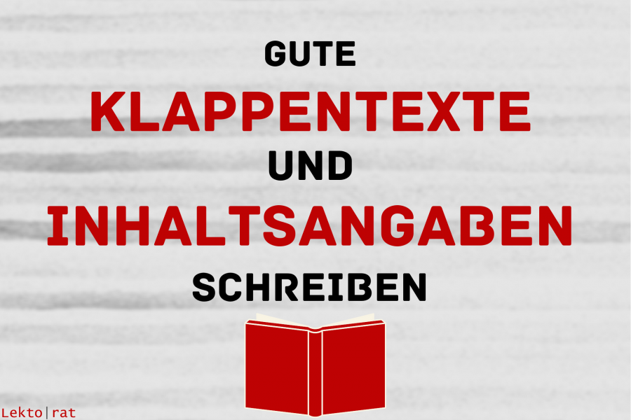 Gute Klappentexte und Inhaltsangaben schreiben