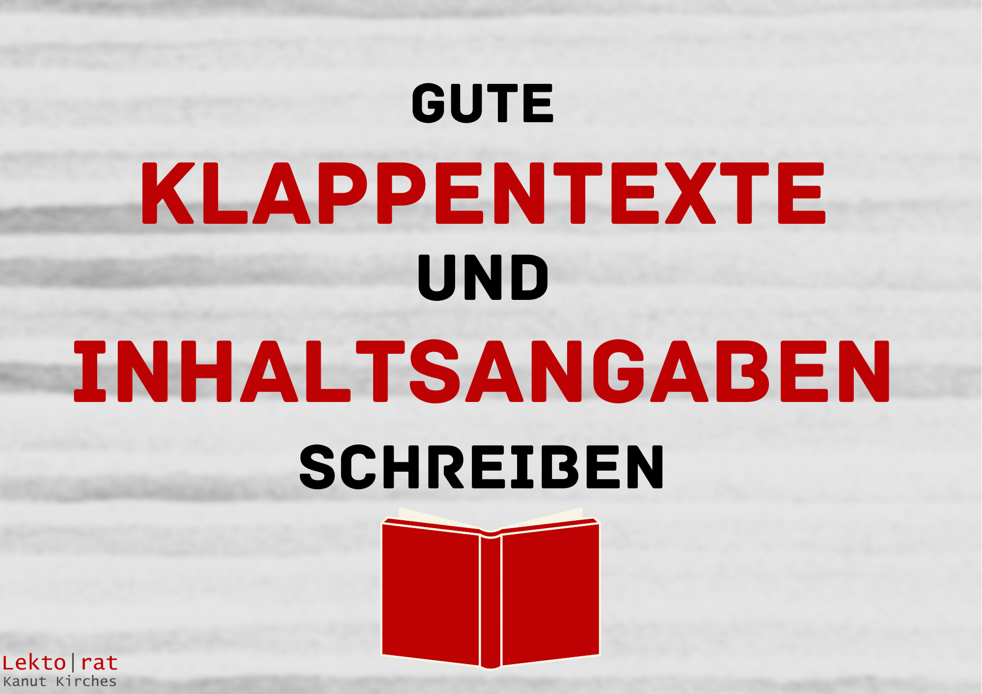 Gute Klappentexte und Inhaltsangaben schreiben